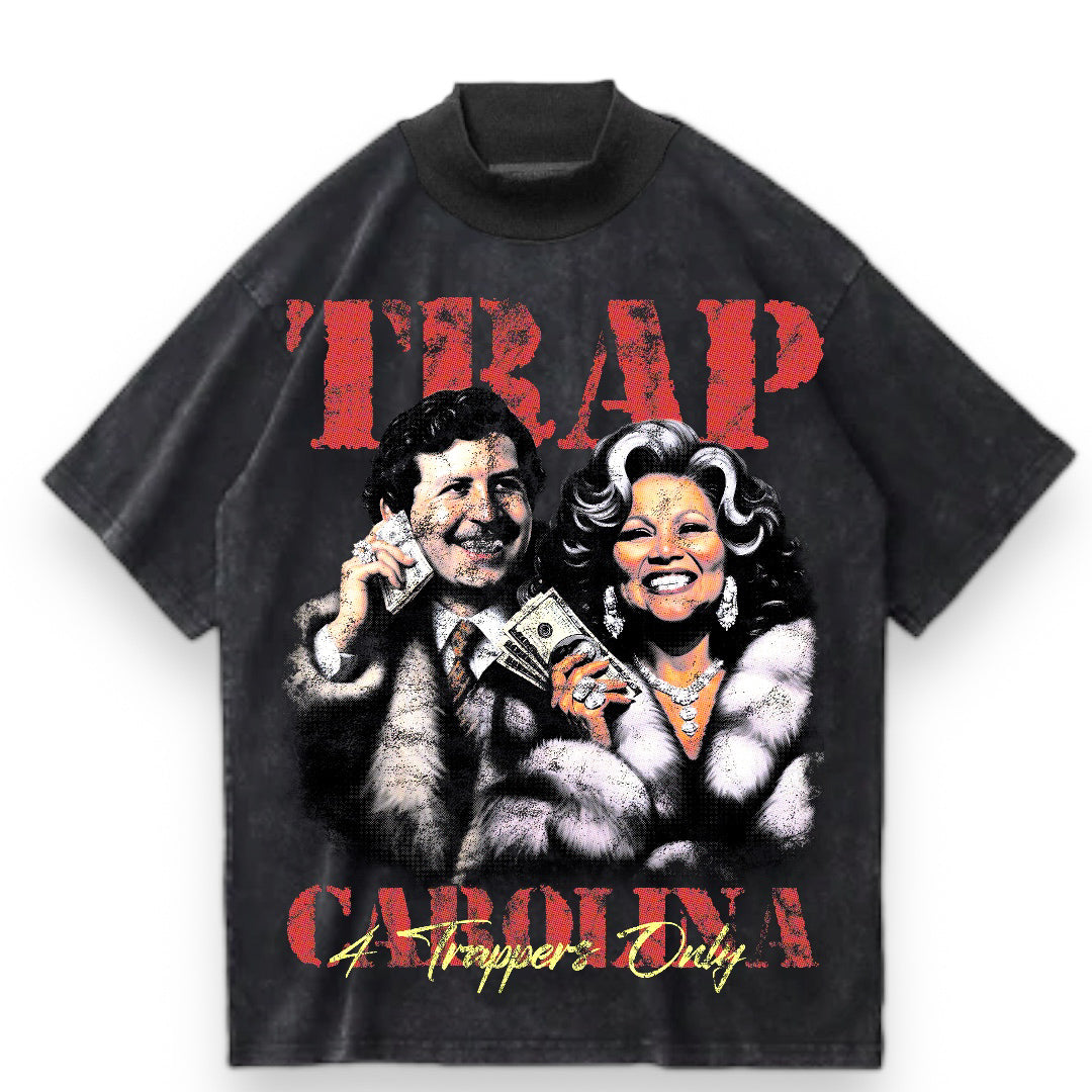 Trap Carolina  “ Grizelda Escobar  “ Wide Collar T shirt
